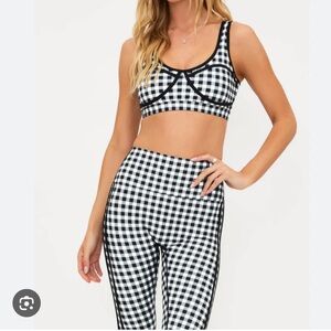 Black & White Gingham Leggings
